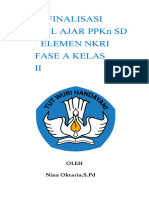 Finalisasi Modul Ajar PPKN SD Elemen Nkri Fase A Kelas II: Oleh Nina Oktaria, S.PD