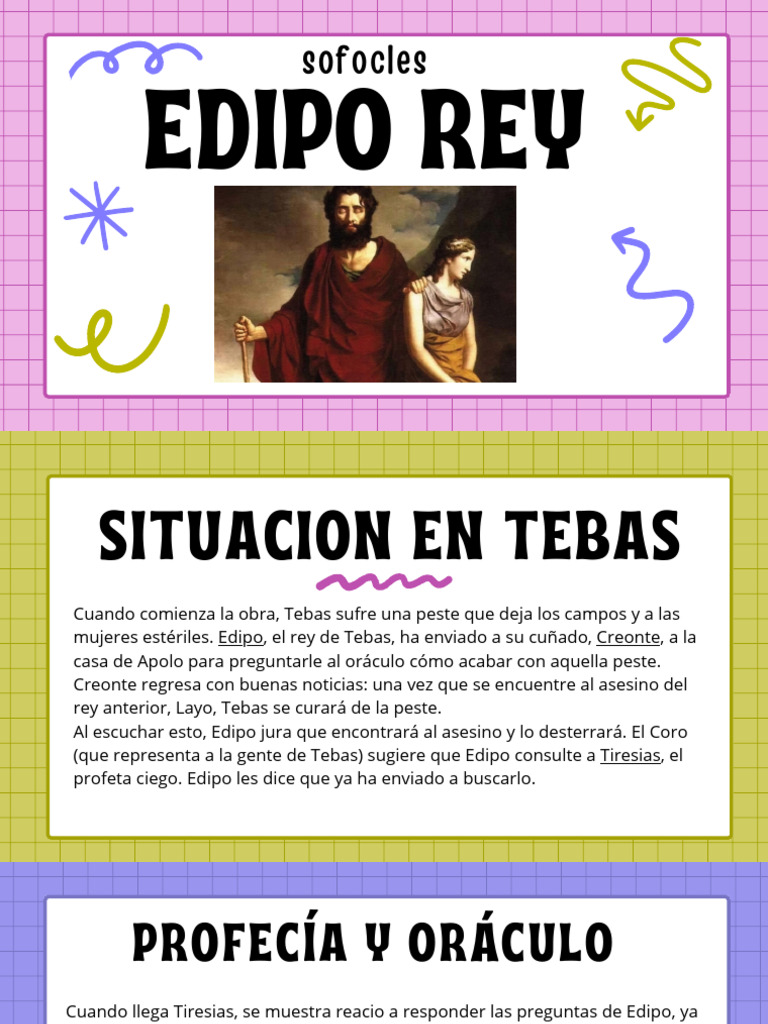 Tragedia de Edipo Rey en Tebas | PDF | Edipo