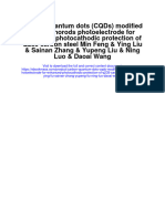 Carbon Quantum Dots Cqds Modified Tio2 Nanorods Photoelectrode For Enhanced Photocathodic Protection of Q235 Carbon Steel Min Feng Ying Liu Sainan Zhang Yupeng Liu Ning Luo Daoai Wang Full Chapter