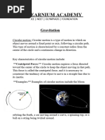 Gravitation Notes Class10