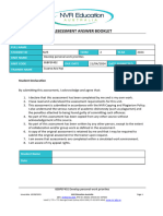 Assessment Answer Booklet BSBPEF402 Task 2