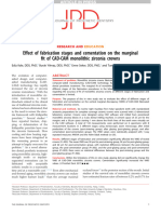 Efecto de Las Etapas de Fabricación y Cementación en El Ajuste Marginal de Coronas Monolíticas de Zirconio CAD-CAM