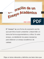 Elaboracion de Un Ensayo