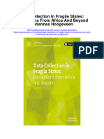 Data Collection in Fragile States Innovations From Africa and Beyond Johannes Hoogeveen Full Chapter
