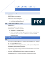 LTD - Instructions of Midterm Test - PDF Document