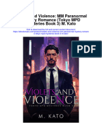 Violets and Violence MM Paranormal Mystery Romance Tokyo MPD Mysteries Book 3 M Kato All Chapter