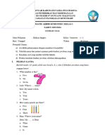 Soal Uas Sem 1 Kelas 1