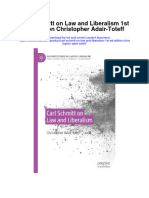 Download Carl Schmitt On Law And Liberalism 1St Ed Edition Christopher Adair Toteff full chapter