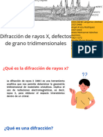 Difracción de Rayos X Defectos de Grano, Tridimensionales