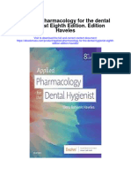 Secdocument - 36download Applied Pharmacology For The Dental Hygienist Eighth Edition Edition Haveles Full Chapter