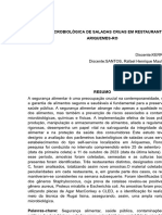 Análise Microbiológica de Saladas Cruas em Restaurantes de Ariquemes