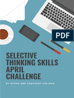 2023 April Thinking Skills Challenge Paper