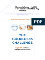 Download The Goldilocks Challenge Right Fit Evidence For The Social Sector Mary Kay Gugerty full chapter