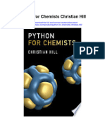 Download Python For Chemists Christian Hill all chapter