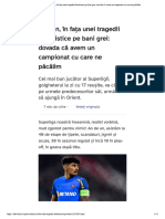 Coman, În Fața Unei Tragedii Fotbalistice Pe Bani Grei - Dovada Că Avem Un Campionat Cu Care Ne Păcălim