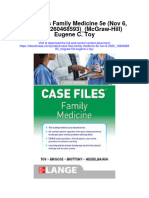 Case Files Family Medicine 5E Nov 6 2020 - 1260468593 - Mcgraw Hill Eugene C Toy Full Chapter