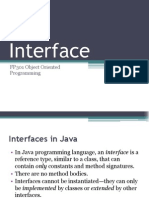 Interface: FP301 Object Oriented Programming