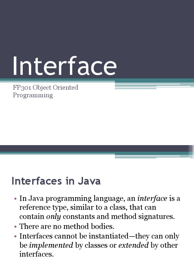 Defining and Implementing Interfaces in Java: A Guide to Interface ...