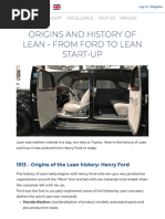 Origins and History of Lean - From Ford To Lean Start-Up