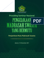 Desain Pengembangan Madrasah Nahdlatul Wathan Di Lombok Nusa Tenggara-Proseding