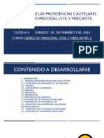 Clase # 3 Providencias Cautelares en El Código Procesal Civil y Mercantil Ii