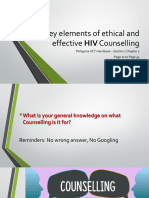 Key elements of ethical and effective HIV Counselling 2