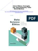 Data Science Ethics Concepts Techniques and Cautionary Tales David Martens Full Chapter