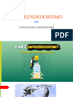 EMPREENDEDORISMO conceitos e definições