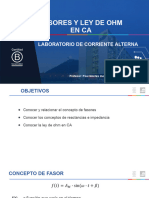 N°9 - Fasores y Ley de Ohm en CA