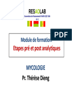 Etape Pre Post Analytique Mycologie