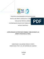 A exploração do profiling criminal como aparato ao direito processual penal