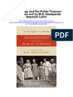 Download Archaeology And The Public Purpose Writings On And By M N Deshpande Nayanjot Lahiri full chapter