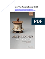 Download Archilochus The Poems Laura Swift full chapter