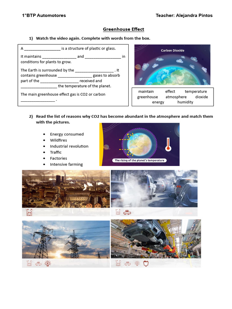 1.10 Quiz Greenhouse Effect Analyses