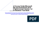 Illustrated Course Guide Microsoft Office 365 and Powerpoint 2016 Advanced Spiral Bound Version 1St Edition Beskeen Test Bank Download PDF 2024