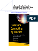 Quantum Computing by Practice Python Programming in The Cloud With Qiskit and Ibm Q Vladimir Silva All Chapter