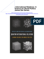 Download Quantum International Relations A Human Science For World Politics James Der Derian all chapter