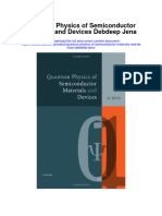 Quantum Physics of Semiconductor Materials and Devices Debdeep Jena All Chapter