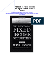 The Handbook of Fixed Income Securities Ninth Edition Frank J Fabozzi Full Chapter