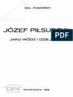 Pomorski Karol - Józef Piłsudski jako wódz i dziejopis 1926r