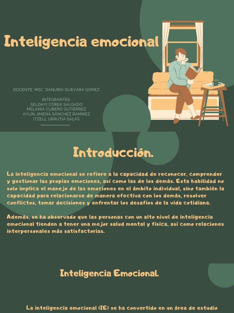 Inteligencia Emocional en la Vida Cotidiana | PDF | Las emociones ...