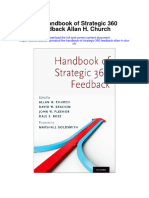 The Handbook of Strategic 360 Feedback Allan H Church Full Chapter
