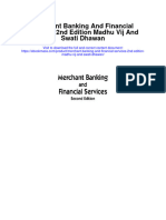 Merchant Banking and Financial Services 2Nd Edition Madhu Vij and Swati Dhawan Full Chapter