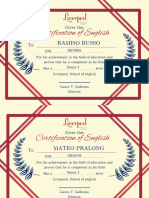 LIVERPOOL SCHOOL OF ENGLISH CERTIFICATES 2023 - PRALONG Y RUSSO 