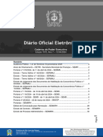 Diário Oficial Eletrônico: Caderno Do Poder Executivo