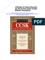 CCSK Certificate of Cloud Security Knowledge All in One Exam Guide Graham Thompson Full Chapter