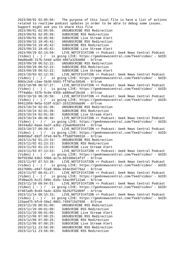 websub-update-log-download-free-pdf-podcast-media-formats