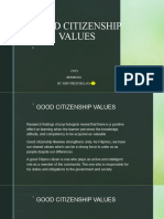 Good Citizenship Values CWTS Reporting
