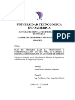 Plan de Negocios para La Producción y Comercialización de Gel para El Cabello A Base de Aceite de Ricino, en La Ciudad 1