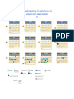 Calendario Agos - Dic Bach Cnci Campus Saltillo